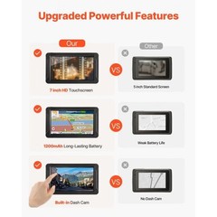 GPS Navigator for Car, 7 inch Touch Screen 16GB GPS Navigation System with Buil