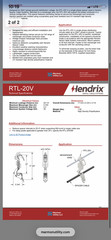 Hendrix Spacer Systems, RTL-20V, space distribution cables