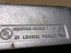 NEW Crouse Hinds LR150M 1 1/2″ 41 Type LR Conduit Body AK