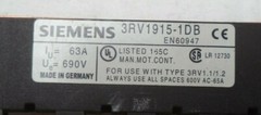 Siemens 600V 65A 3-Phase Modular Busbar 3RV1915-1DB