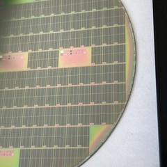 150 mm Silicon Wafer With integrated circuit Of Semiconductors Art