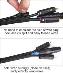 1/2 Inch Split Wire Loom Tubing – 25ft Insulated Cable Protection for USB & HDMI