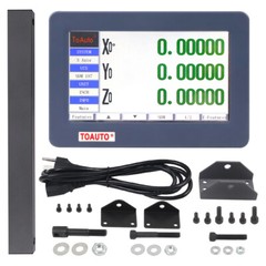 TOAUTO 2/3 Axis 7” LCD Digital Readout +Linear Scales Kit for Bridgeport Mill