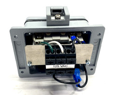 Mencom GF-RJ45-R-32 Panel Interface Connector with GFCI Duplex outlet, RJ45