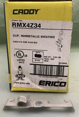 QTY 20 NEW ERICO CADDY RMX4Z34 Cable To Rod/Wire Clip 1/4″ Rod, #12 Wire