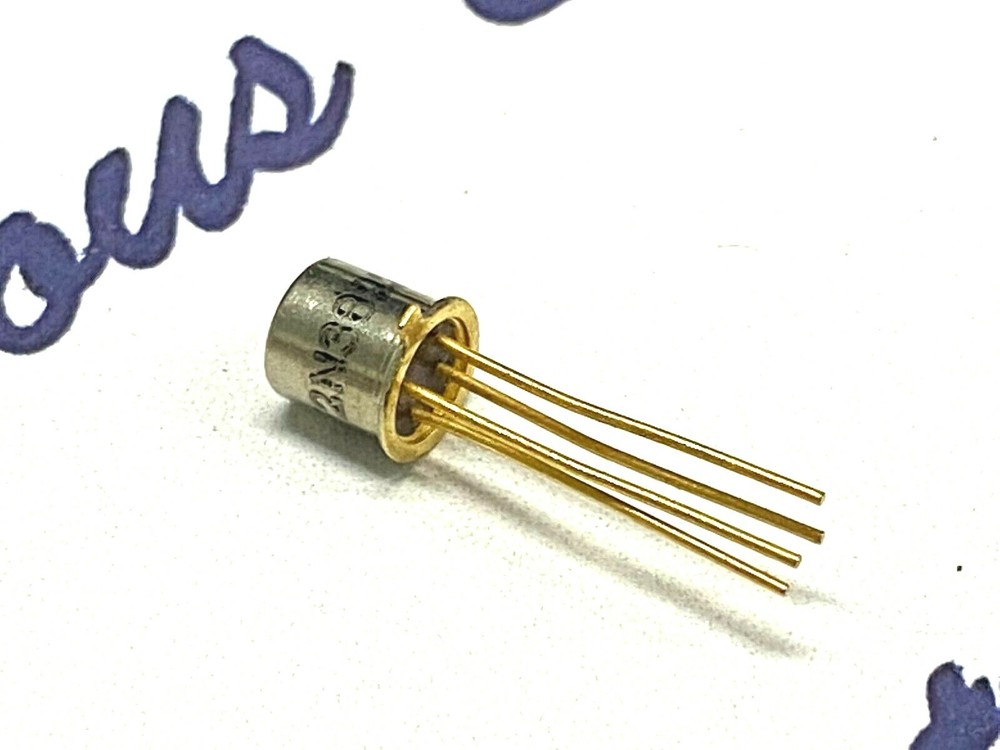 1PC RF 2N3822 Gold 4-Pin 0.3W 50V 0.01A N-Channel JFET Transistor NOS