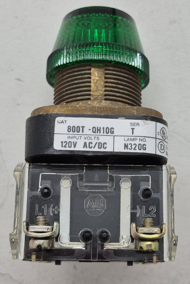 ALLEN-BRADLEY 800T-QH10G 120V AC/DC Light – Green