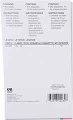 Durable Self-Adhesive Wire Markers, Numbers 46-90, Compact Booklet, 10 Sheets