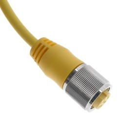 NEW Mencom 7 Pole Female Straight 50 Ft Yellow Cordset; MIN-7FPX-50