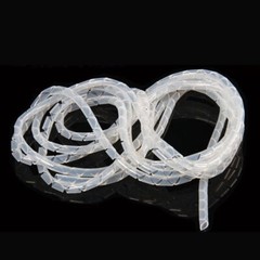 Silicone Spiral Wrap Cable Binding Tidy Leads on TV / PC / CCTV Wires Sleeving