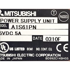 MITSUBISHI PLC A1SCPU, A1SX80, A1SY80, A1SG60, A1S61PN, Modules