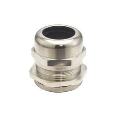 Dome Cap Cable Gland, nickel plated brass, 3/8″ cable range .15 – .32, o-ring