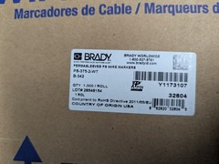 Brady PS-375-2-WT Wire Marker New in box, some writing on box