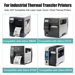 Industrial Thermal Transfer Labels, 4 x 3 Inches, 3 Inch Core, 1,800 Labels/R…