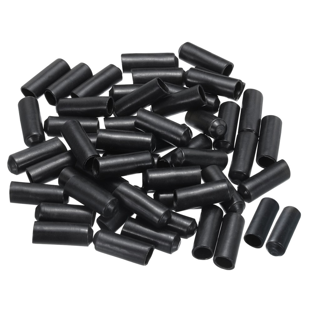 50Pcs Heat Shrink End Cap 8mm 2:1 Electrical Sealed Heat Shrink Tubing Cap