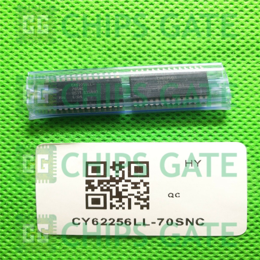2PCS CY62256LL-70SNC Encapsulation:SOP-28,256K 32K x 8 Static RAM
