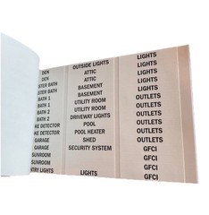 IDEAL Buchanan Wire Marker Booklet 775154 – Household Electrical Panel Labels