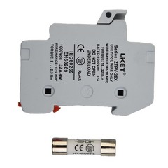 Fuse Holder Solar PV Fuse 10x38mm With LED Indicator Light For Solar Panels