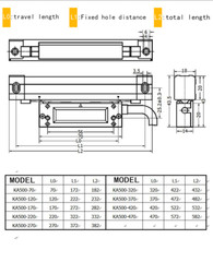 Small Linear Calibration SINO KA500 Slim Encoder For Lathe Is Suitable