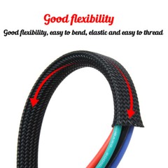 30 Colours Expandable Braid Sleeving 3mm-100mm Cable Tidy Wire Flexible Tubeing