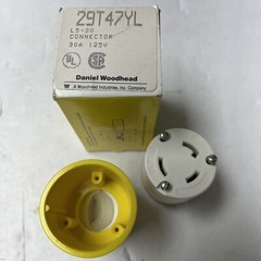 WOODHEAD 2947 TURNEX CONNECTOR NEMA L5-30R 29T47YL 30A 125v