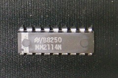 National Semiconductor MM2114N SRAM 1KX4 MOS DIP 18 PIN NOS