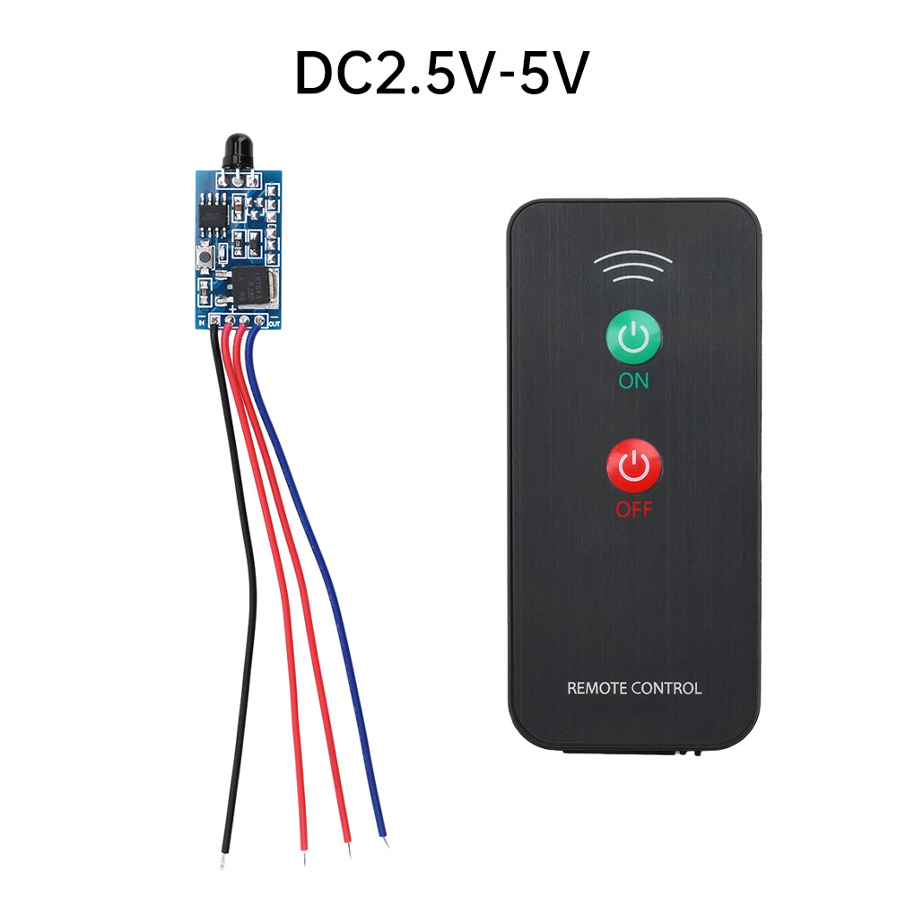 DC2.5V-5V DC5V-24V 1/2 key Switch Infrared Remote Control with Receiver Module
