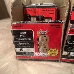 34 Piece Lot of Electrician Outlets, Switches Pass & Seymour Leviton NEW IN BOX
