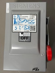 SIEMENS HNF361 30 AMP, 3P, NON FUSED HEAVY DUTY SAFETY SWITCH