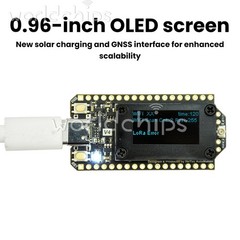 Heltec V4 0.96″ OLED Solar-Powered LoRa 32 Dev-Board GPS ESP32 SX1262 Wi-Fi BLE