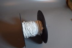 Teflon 2/c 16AWG 150′ SILVER Stranded Wire 16ga Mil-Spec M27500-16RC2U06 WH/BLU