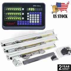 2/3 Axis DRO + Linear Scales Digital Readout full Kit for Milling Lathe ,US