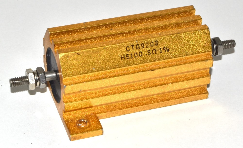 Unbranded 100W, .5Ω, 1% Aluminum Housed Resistor *Used* HS-100, CTG9215