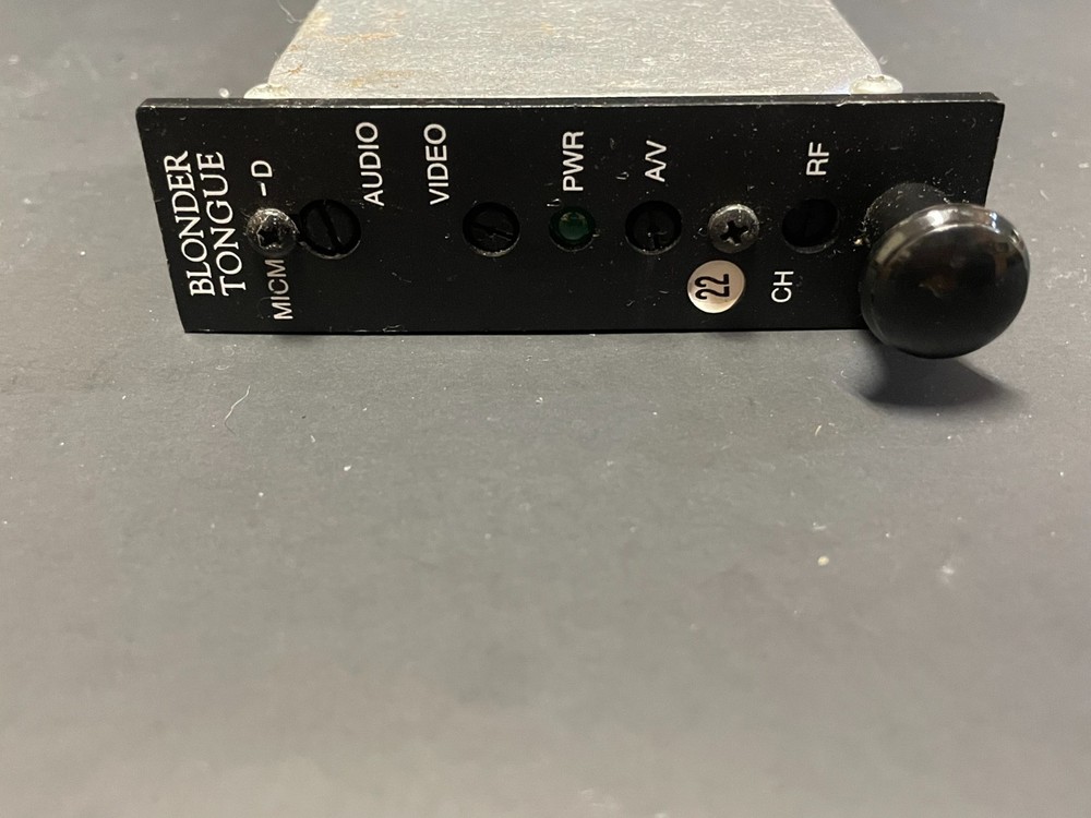 Blonder Tongue MICM-D Channel 22 Audio Video Fixed Channel Modulator 7797D 22 L2