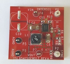 Intersil ISL85415 Demo Evaluation Board, 0.5A High Efficiency FET Buck Regulator