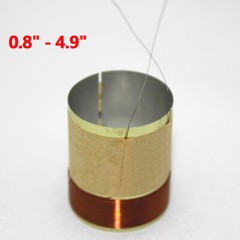 0.8″ to 4.9″ Speaker Voice Coils 2 Layer 8 Ohm ASV Aluminum Woofer Repair Parts