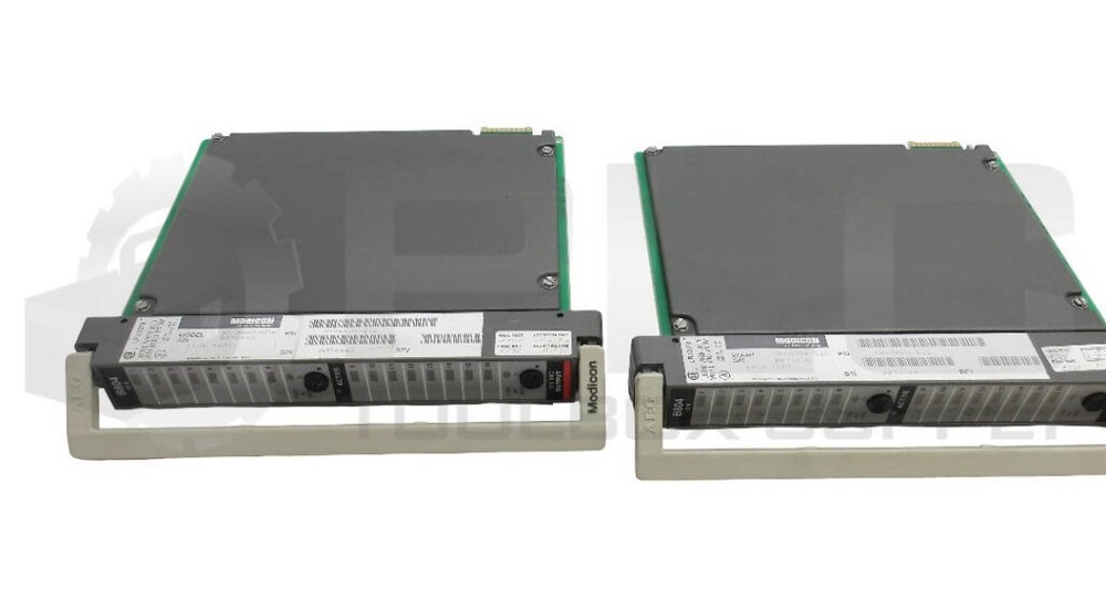 LOT OF 2 AEG MODICON AS-B804-016 OUTPUT MODULE 115V 16PT