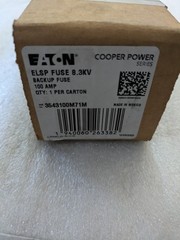 Eaton Cooper Power 3543100M71M ELSP Backup Fuse 100A 8.3KV Medium Voltage Power