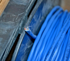 Honeywell 24/1PR ~ BACnet Blue Twisted Pair Communication Wire 1000ft *NOT FULL*