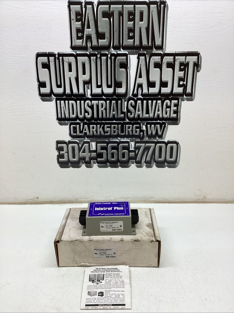 Control Concepts Islatrol Plus Active Tracking Filter IC+105 NIB