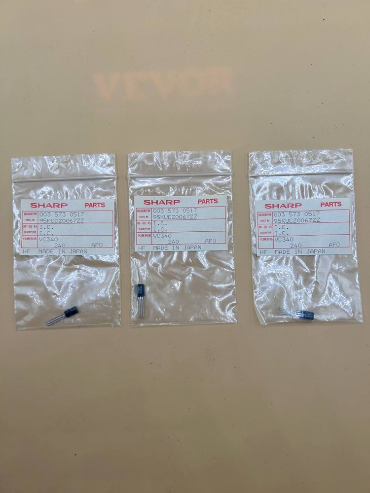 NOS Lot of 3 Sharp Parts VC340 IC 003.573.0517 95KUCZ0067ZZ Japan RE