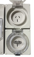 Portable Power board 32 Amp 3 phase 5 pin supply to 2 x 240v 15 Amp RCBO outlets