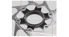 3pc RT64 – 160mm/180 Deore Disc Brake Rotor – Centre Lock