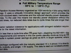 MD2148H-3/B INTEL HIGH SPEED 1024 X 4-BIT 4096-BIT SRAM MILITARY TEMP 18PIN CDIP