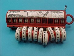 3M SCOTCHCODE WIRE MARKER TAPE DISPENSER AND TAPE 9 ROLLS SD