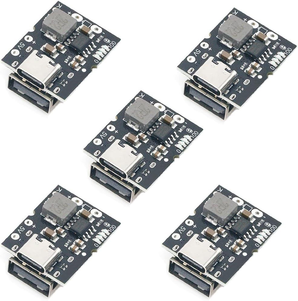 5pcs High-precision 5V2A charge-discharge battery module Type-C 3.7-4.2v LiPo