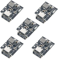 5pcs High-precision 5V2A charge-discharge battery module Type-C 3.7-4.2v LiPo