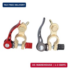 Watris Veiyi Battery Terminal Connectors, 2PCS Positive Negative Car Battery Ter