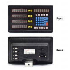 4Axis Digital Readout DRO Display+4pc TTL Linear Glass Scale Encoder 5µm Milling