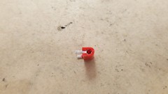 100 PCS. 2 PRONG RED HERMAN H. SMITH INC. JACKS